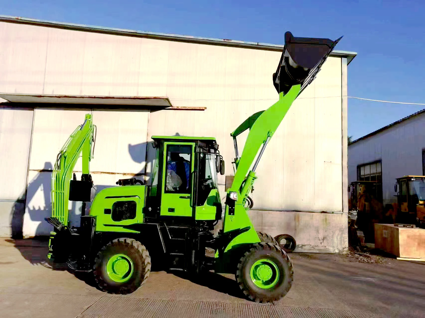 China Front End Loader Backhoe Loader 3ton 4 Ton 5ton Agricultural Wheel Loader Bulldozer Made in China