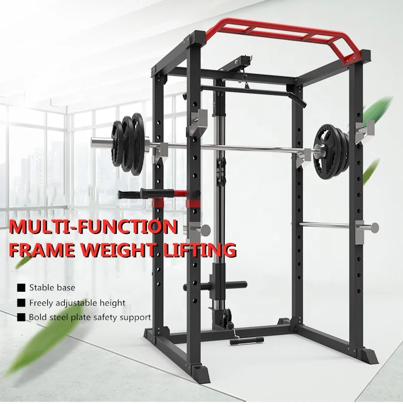 Dropshipping Wall Mount Squat Rack Weight Lifting power rack Multi Functional Trainer Smith Machine