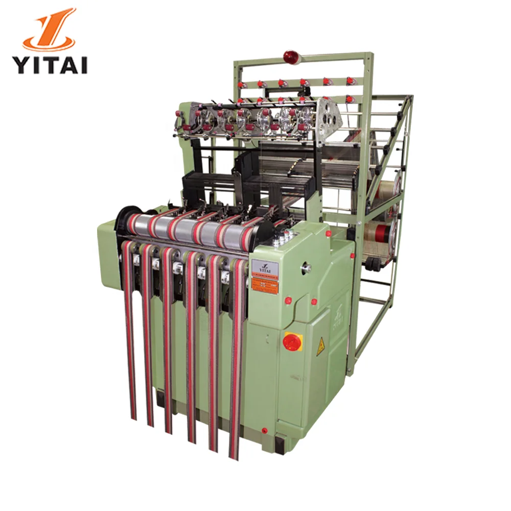 YITAI High Speed Narrow Fabric Weaving Needle Loom Bra Taped Ribbons Dress Tapes Shoelaces Making Machine Elastic Provided