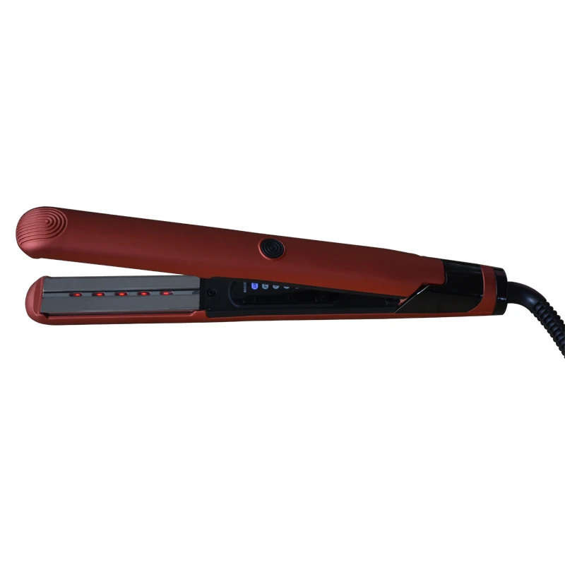 Wholesale Private Label Digital Vibration Hair Straightener infrared Flat Iron