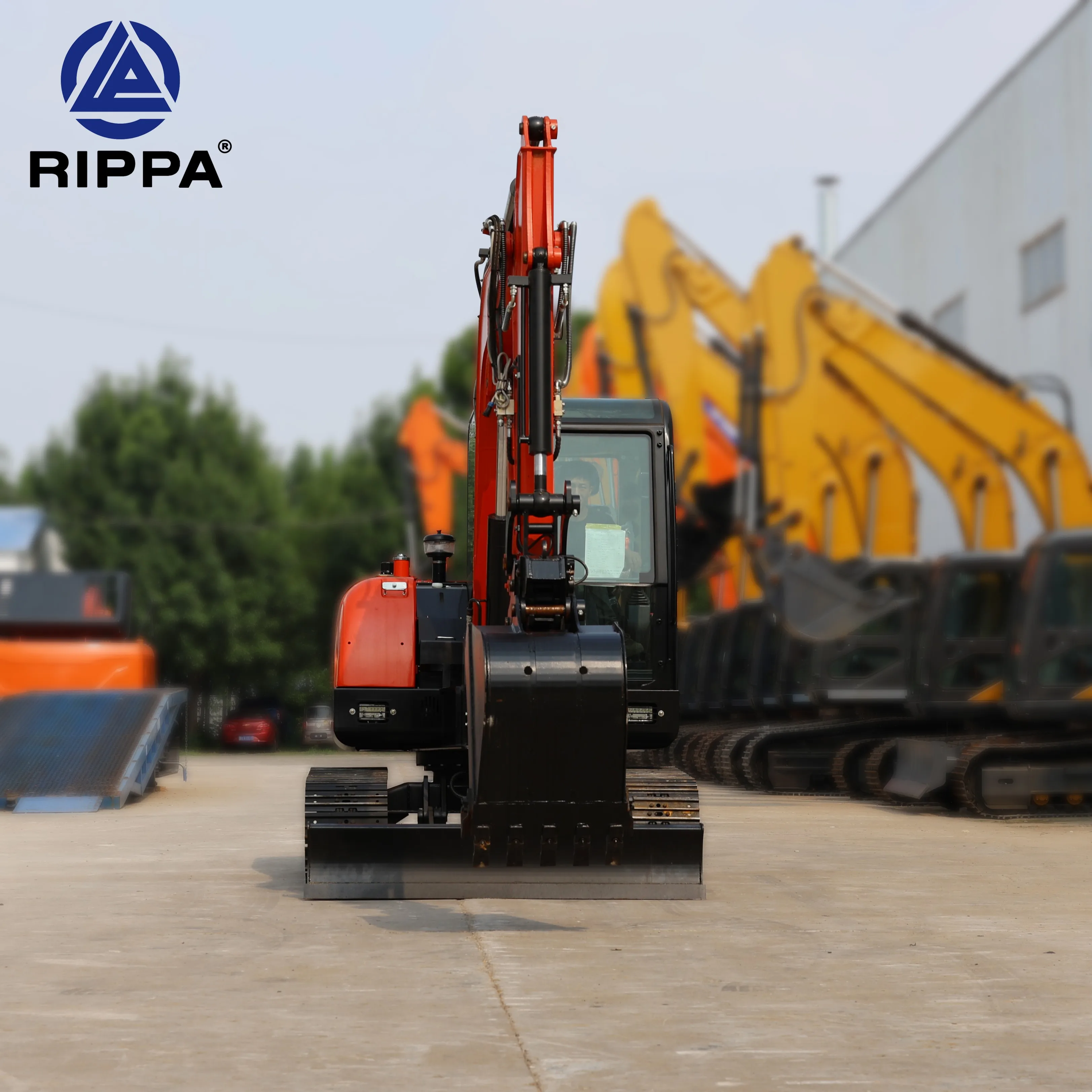 Free Shipping Hot Sale Ce/Epa Best Digger 6 Ton 8 Ton Hydraulic Thumb Crawler Mini Excavator