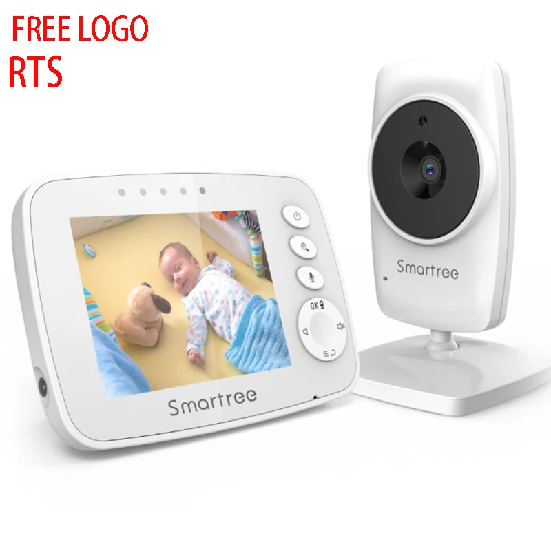 Multifunction digital audio child cry 3.2 inch video night vision infant optics temperature monitor for baby