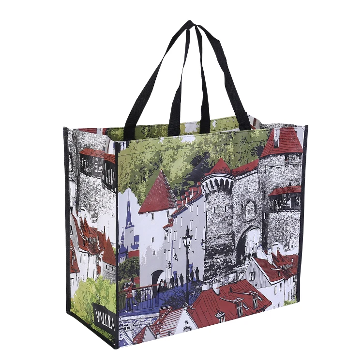 Переработанная полиэтиленовая бутылка, экстрактная волоконная ткань, Экологически чистая сумка для покупок RPET Stitchbond