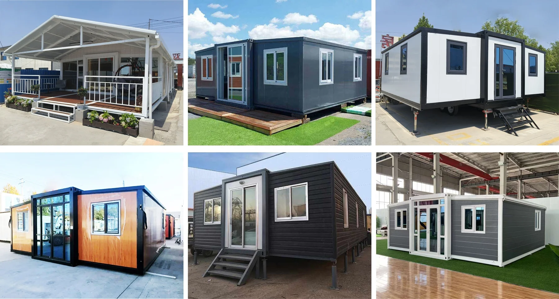 20ft prefab container house luxury prefabricated prefab office building garage