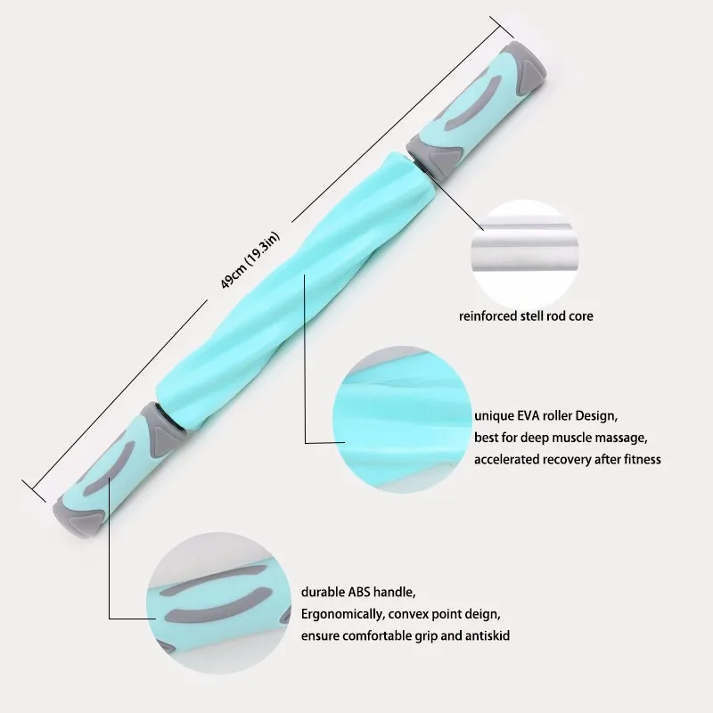 Quality Assurance Hand Roller Stick muscle massage roller