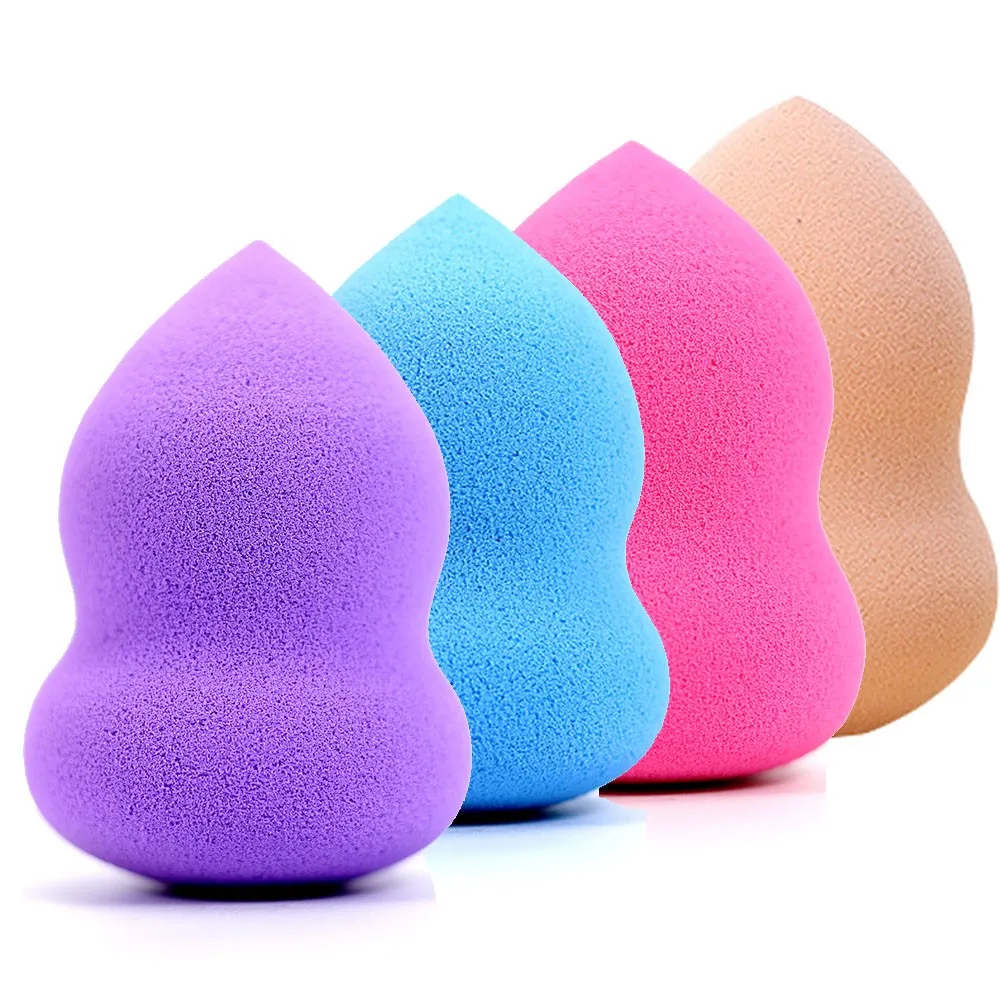 Custom Eco-Friendly Colorful Biodegradable Latex Free Super Soft Beauty Makeup Sponge Set