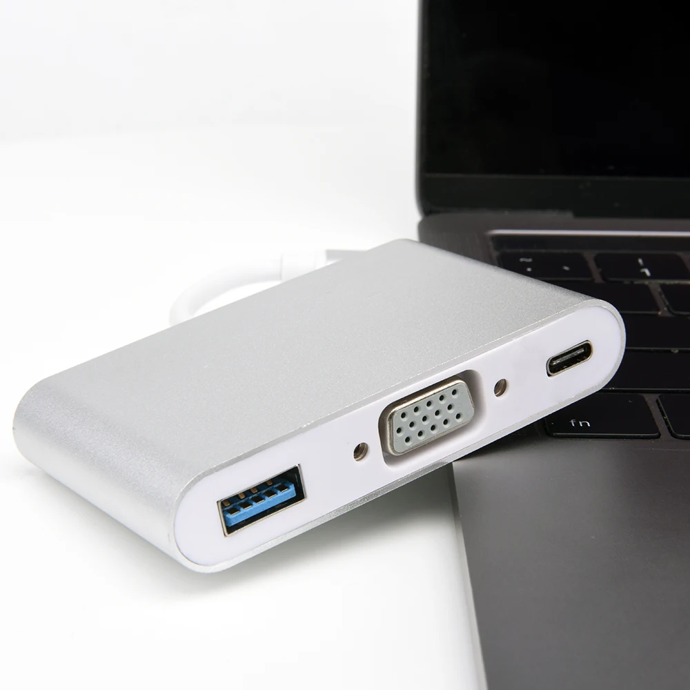 «Расширитель кабеля адаптера type-c к vga расширитель c hub Расширительная док-станция типа usb3.0 pd для ноутбука