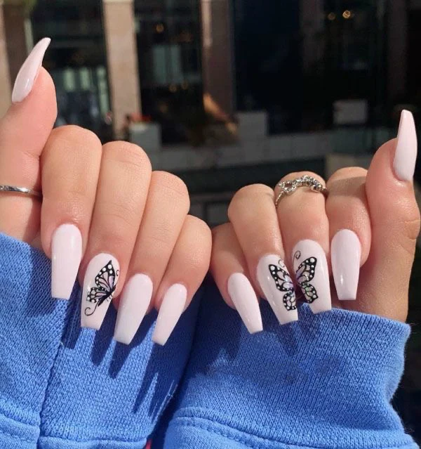 Fashion press on nails butterfly false nails Artificial Finger Nails