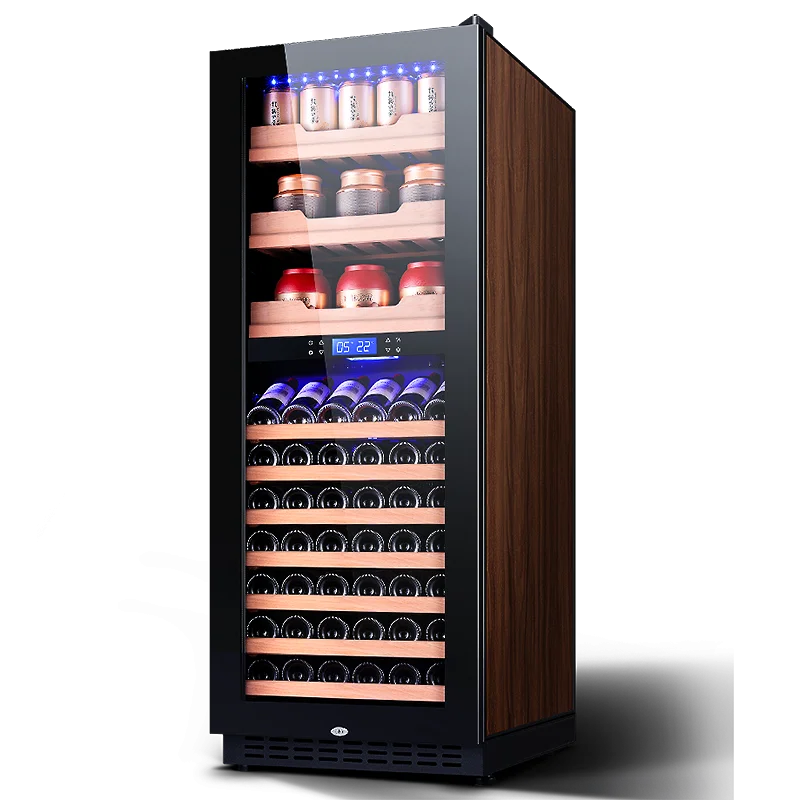 Odino Wine Cooler Refrigerator with Double-Layer Tempered Glass Door 408L 144 bottles large capacity fridge  BJ-408D
