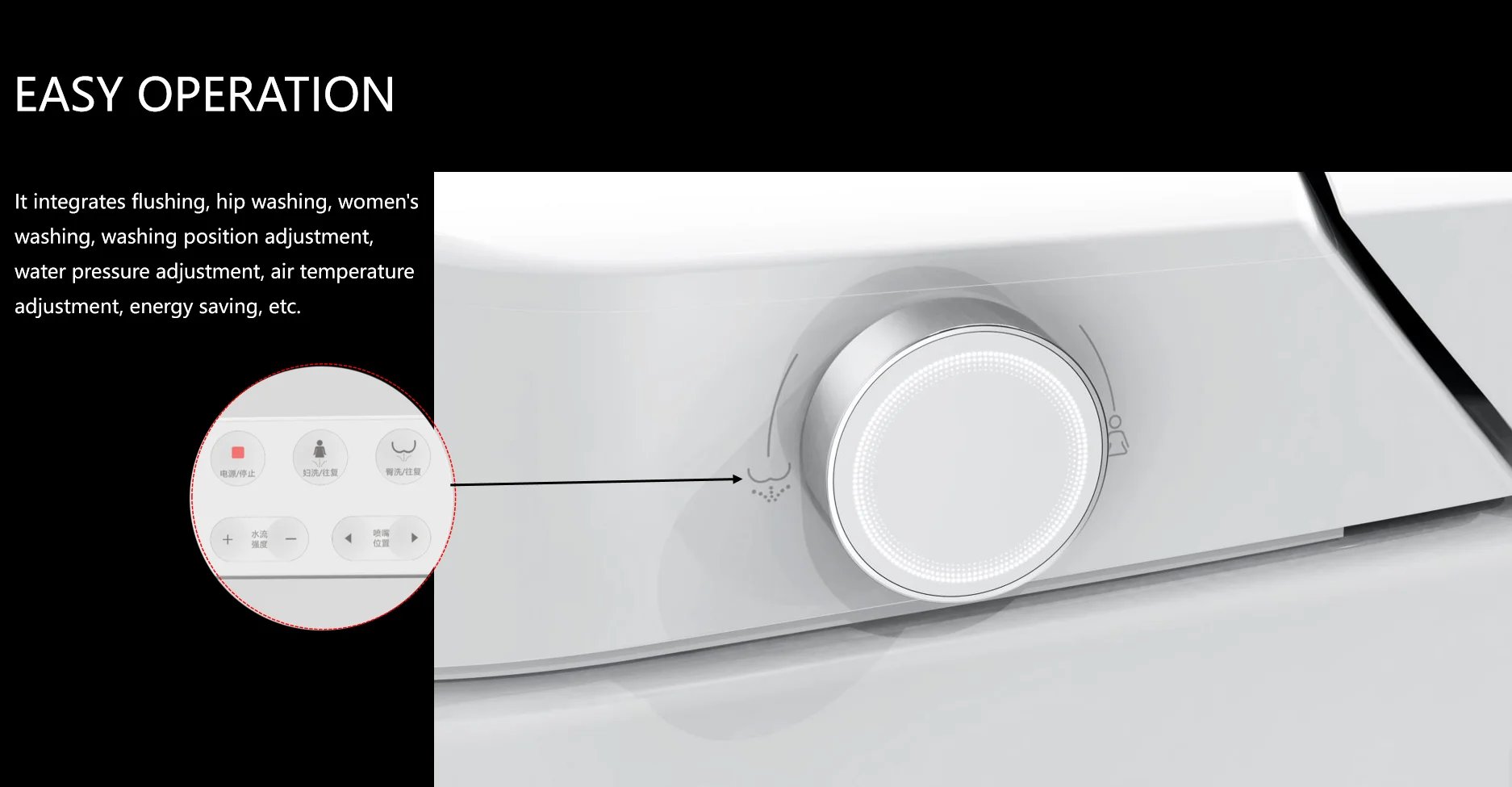 Auto Washing Automatic Water Spray Smart Toilet Smart Toilet Bidet WC Toilet Seat Smart for Bathroom