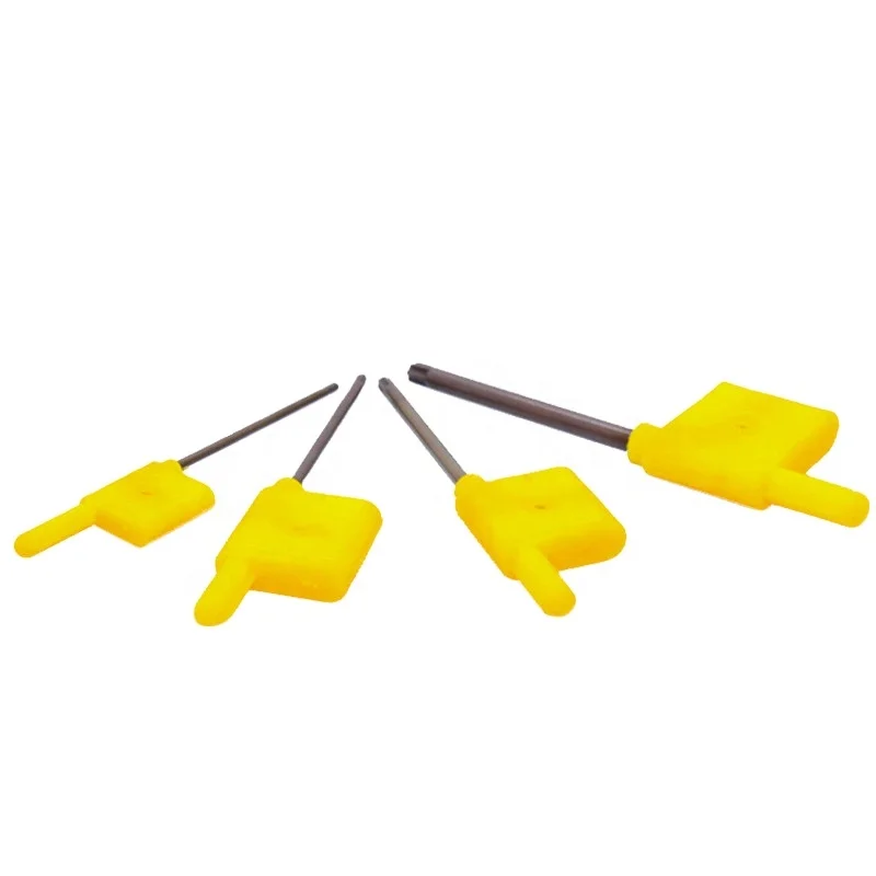 T7 T8 T10 T9 T15 T20 T25 yellow colour Flag Type Torx wrench