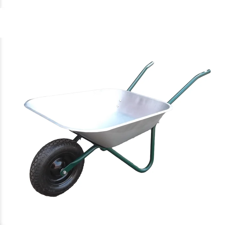 Competitive Wheel barrows Home Garden China lightweight Galvanised Metal Cart with Pneumatic Tyre wheelbarrows