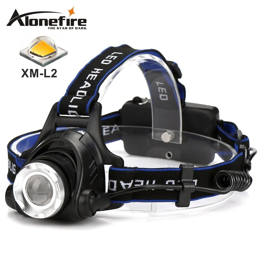  AloneFire HP79 XM-L2 led high power Zoom Фара Открытый Кемпинг и походов рыбалки охоты поход фара дальнего света заряда