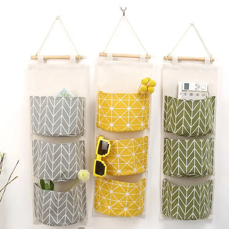 Creative Behind Doors Waterproof Storage Bag Hanging Multi-Layer Hanging Cloth Storage Bag On Walls Home Organizer