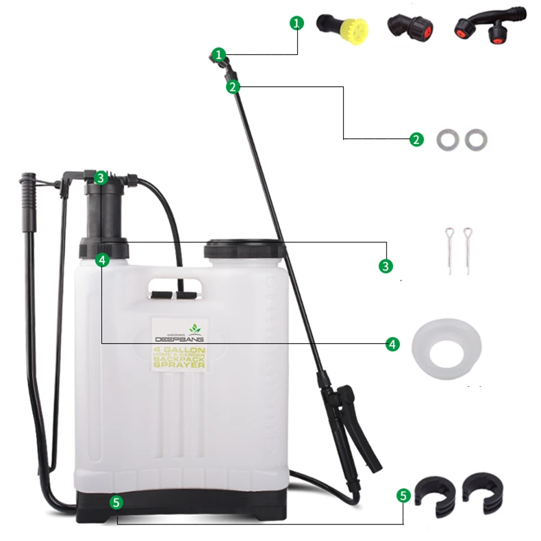 16l China Manufacturers Agriculture Greenhouse Irrigation Lawn Water Plant Insecticide  Pumps Manual Pressure Backpack Sprayers