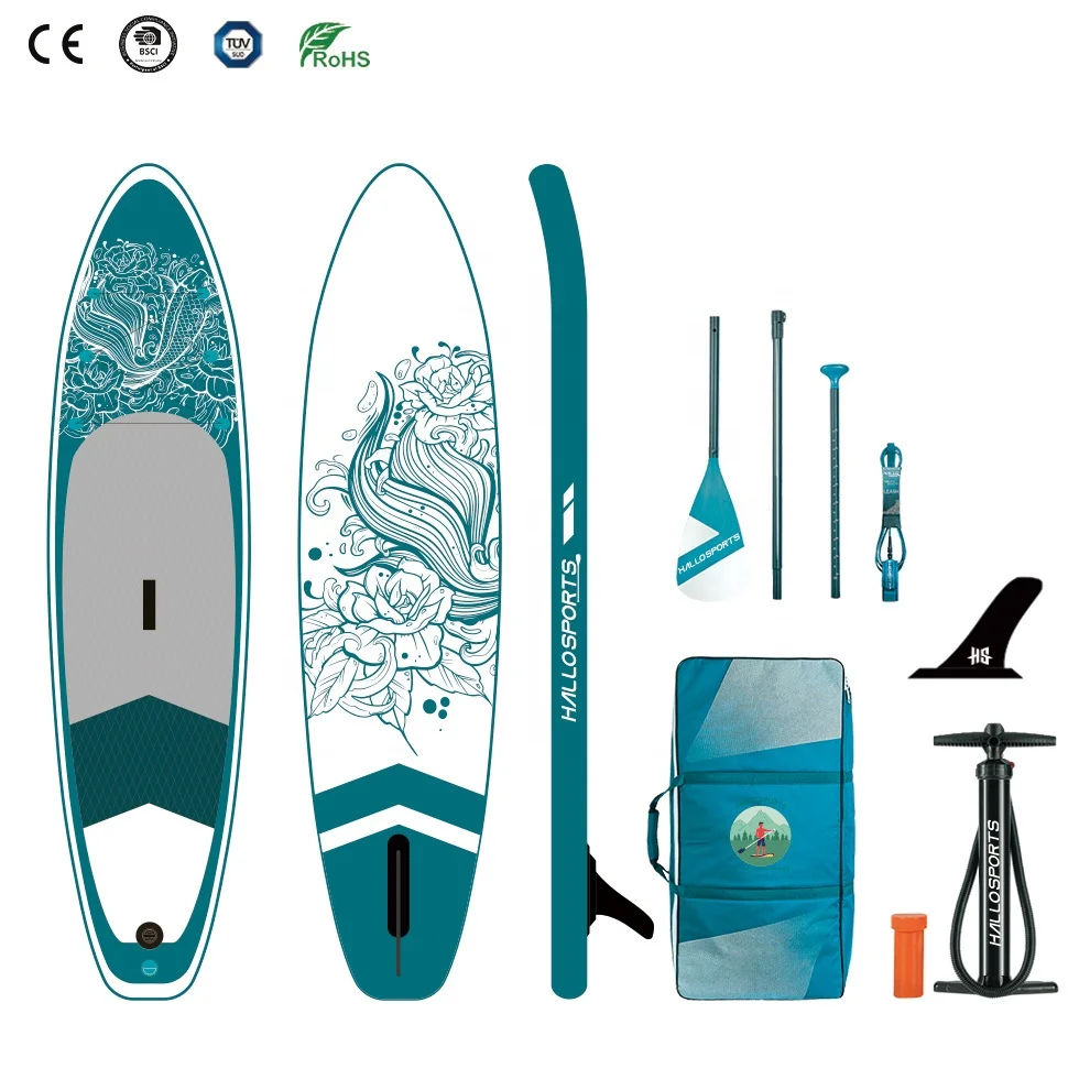 Hallosports 314 inflatable paddle board with kayak seat