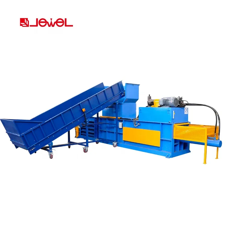 2022 JEWEL Hot sale horizontal cardboard baler/used cotton baler machine/Wiping rags packing machinery