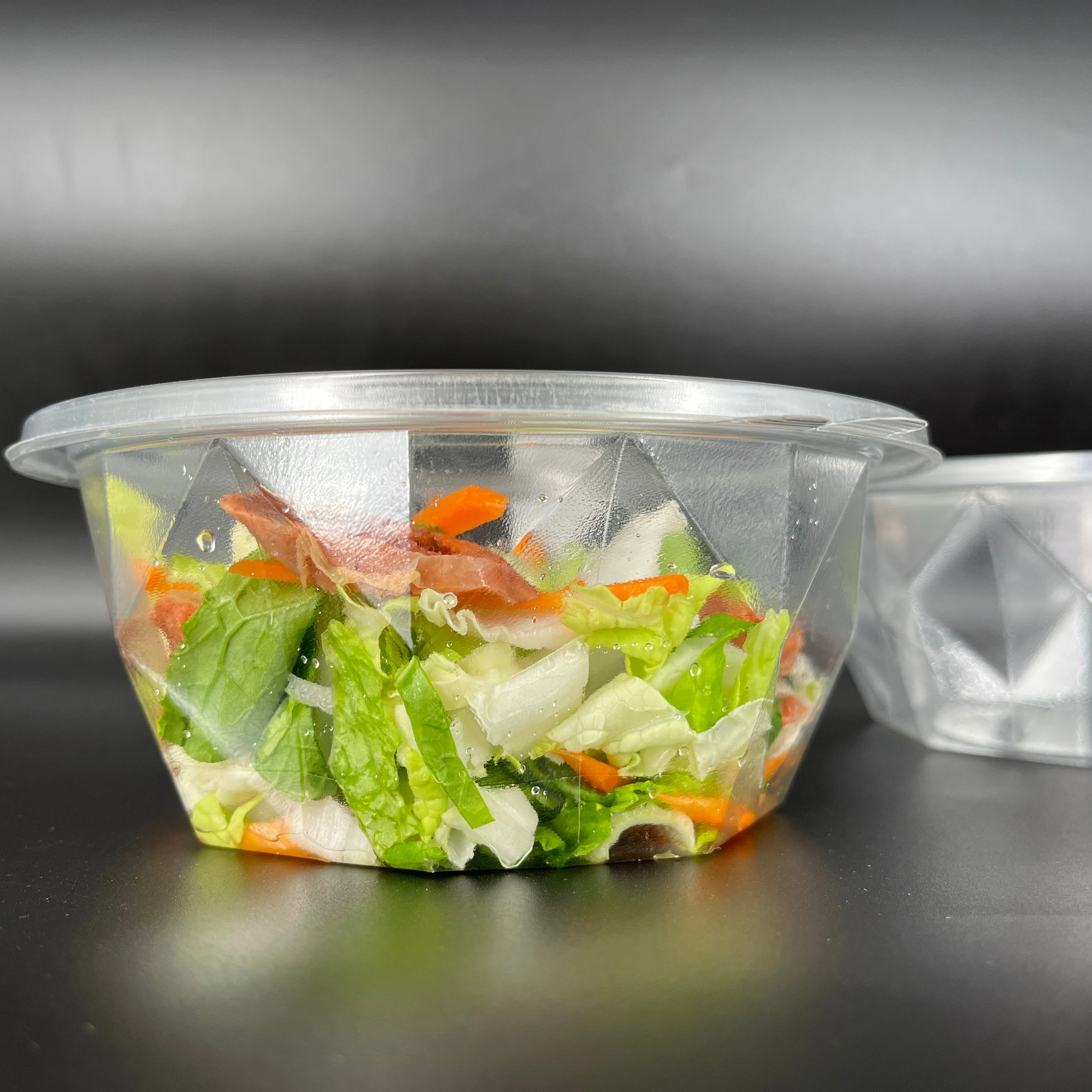 PET & RPET Disposable Plastic Salad Clamshell Packaging Containers for Food