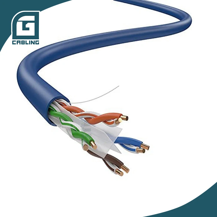 Gcabling Grey Blue Black custom colour ethernet cable network cable package cat6 shielded cable