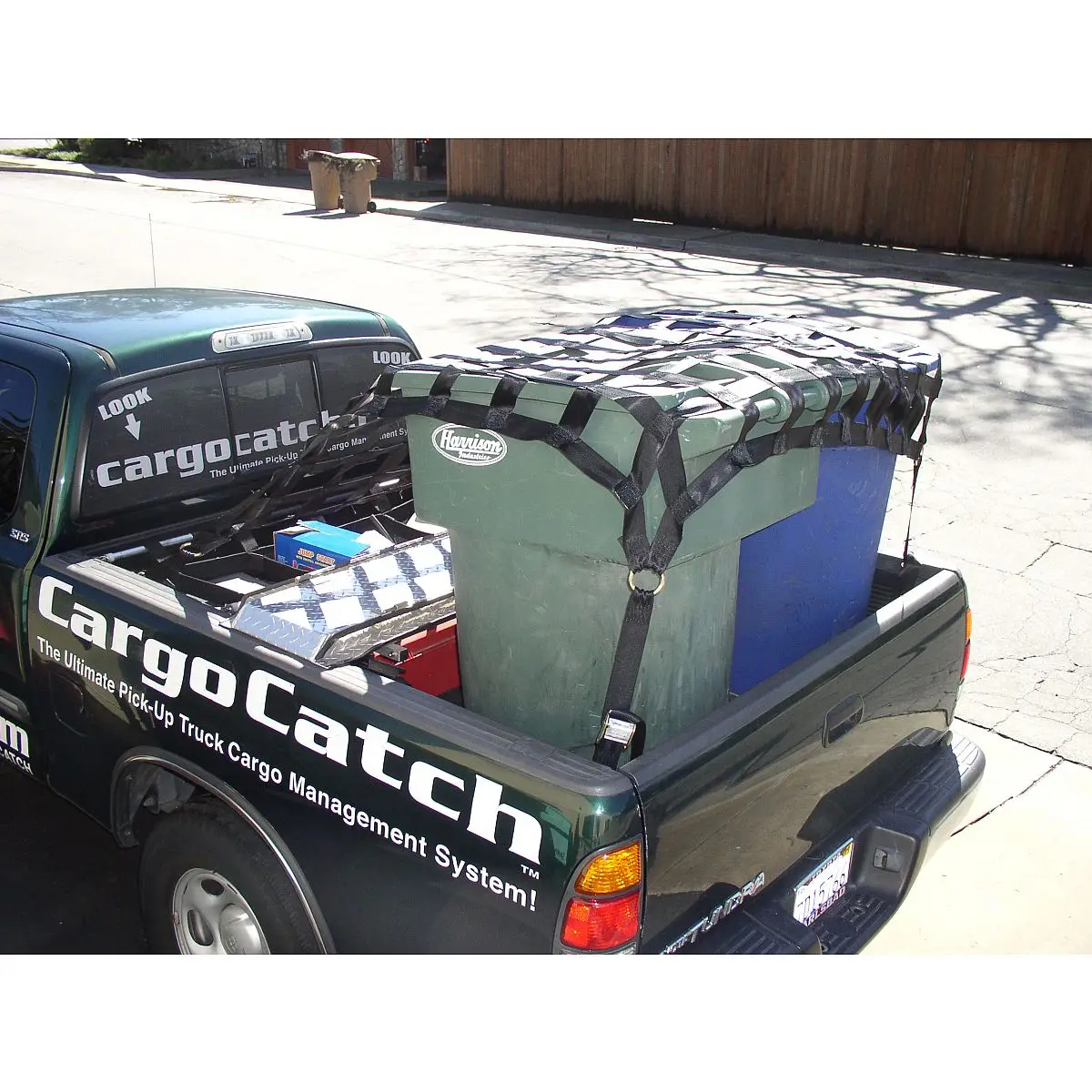 customized heavy duty cheap price polyester black trailer cargo net for wholesale