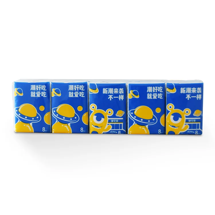 cheap price 1/4 folding 3 ply pocket tissue 4ply soft custom pocket tissue pack