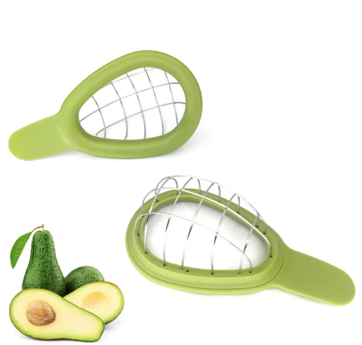 Stainless Steel Avocado Cuber And Dicer Chunks Slicer Cutter For One Size Dicing Fruit Salad Multifunctional Kitchen Gadget Tool