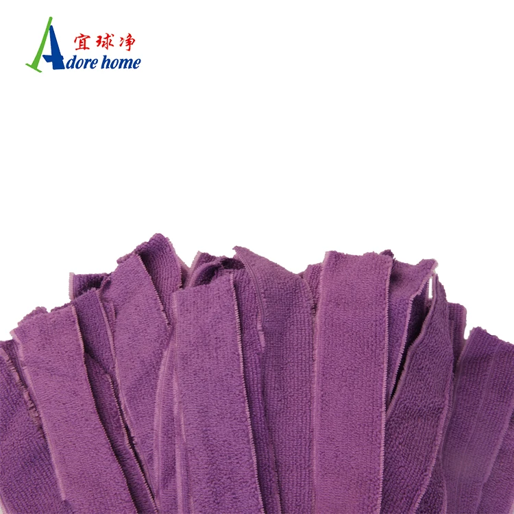 Hot Selling Replacement  Indoor Cleaning Fabric Floor Microfiber Mop  Yarn Head With Plastic Clip