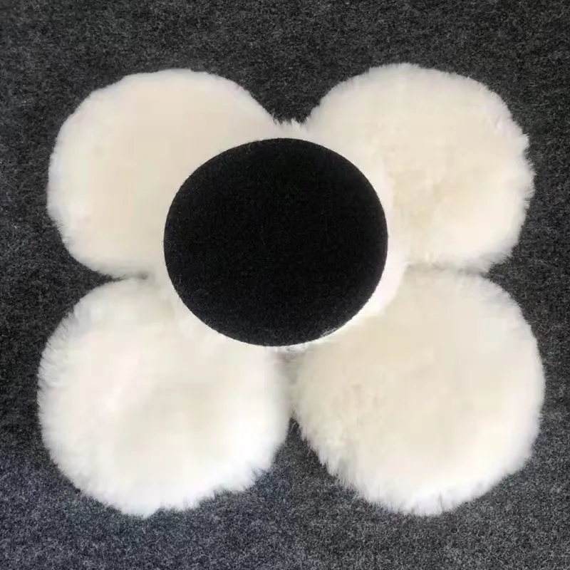 Rotary car polisher buffing pad soft wool polishing pad for compound cutting and polishing