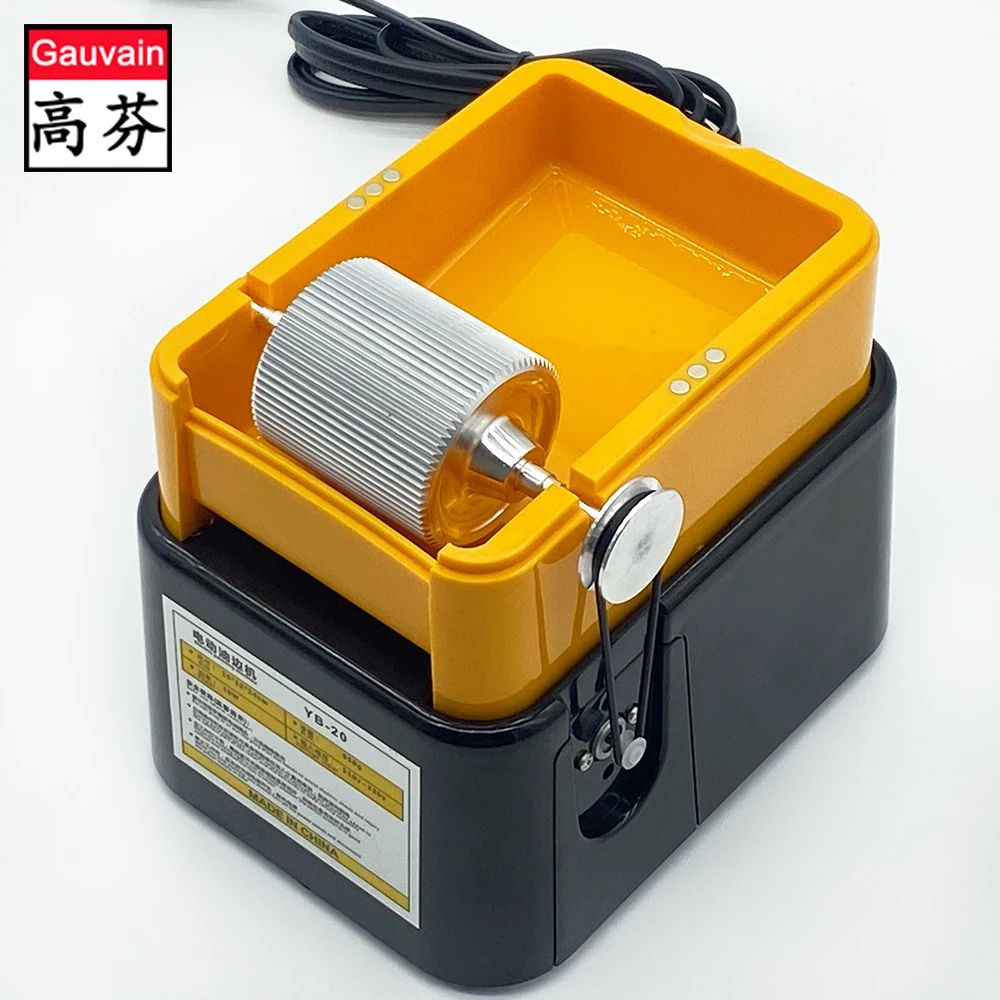 Electric adjustable speed large capacity leather edge dyeing machine leather PU PVC edge finishing painting machinery