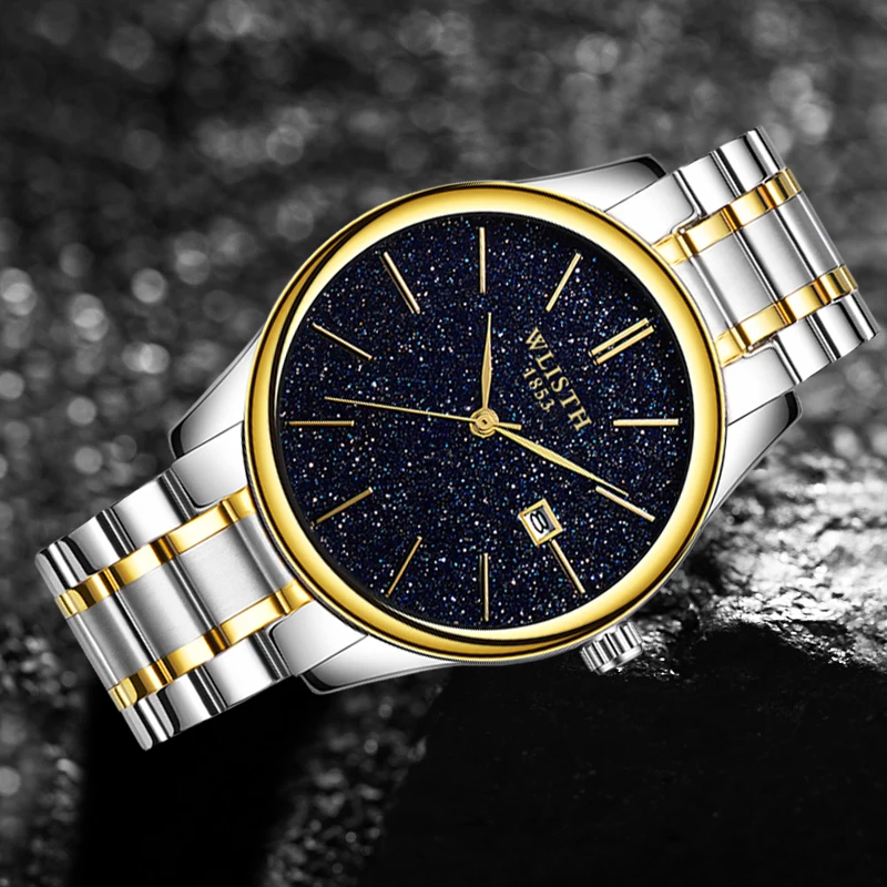 WILSTH Low price 3ATM water resistant stainless steel back minimalist watch Factory customized