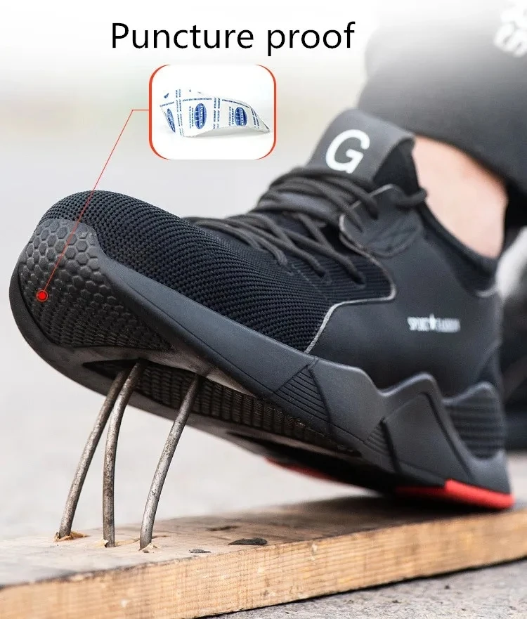 good quality safty boots men safety shoes work TKA black safety shoes