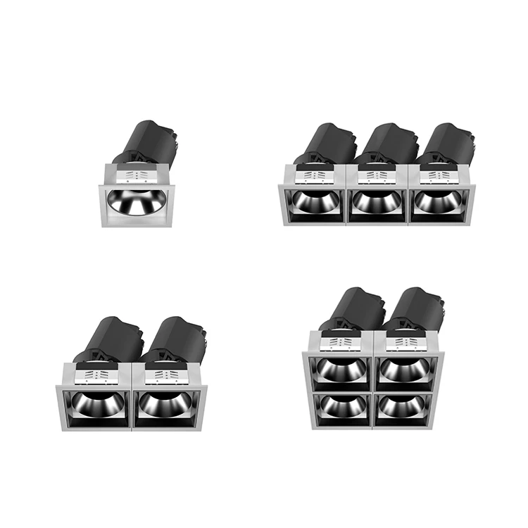 China Factory LED Adjustable Recessed Ceiling up and Down Wall Light Trimless Led Cob Ceiling Spotlight