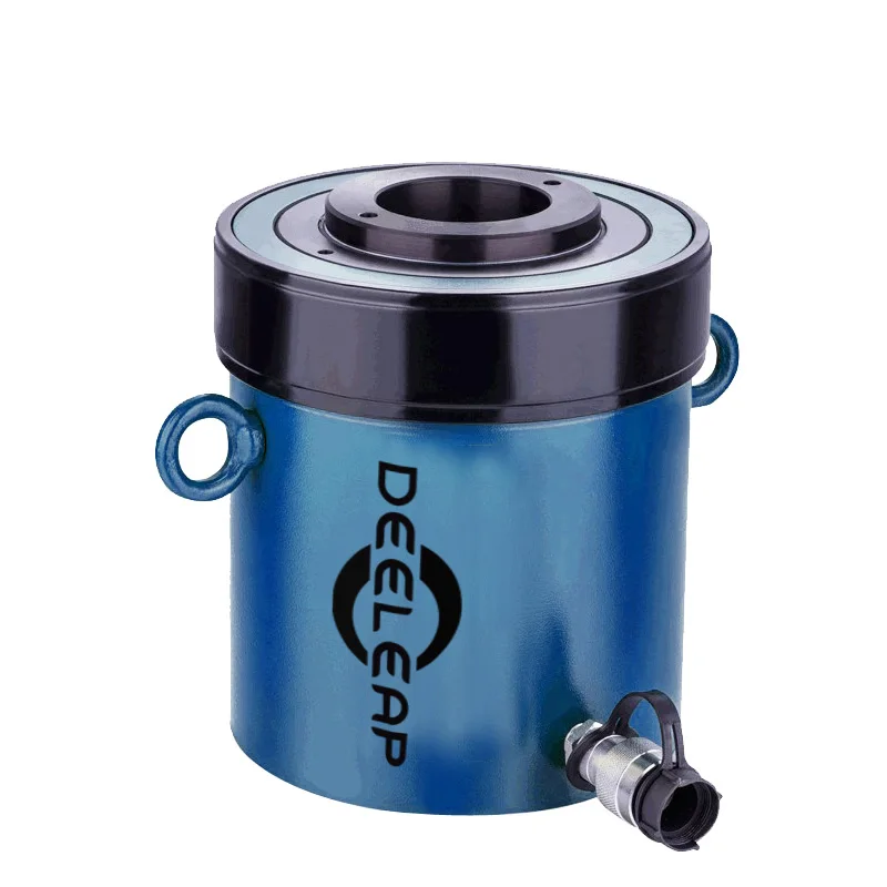 Live Offer Cheap RCH-Series 60Ton Piston Hollow Hydraulic Ram Cylinder DY-RCH-606 50T Single Acting Center Hole Plunger Jack