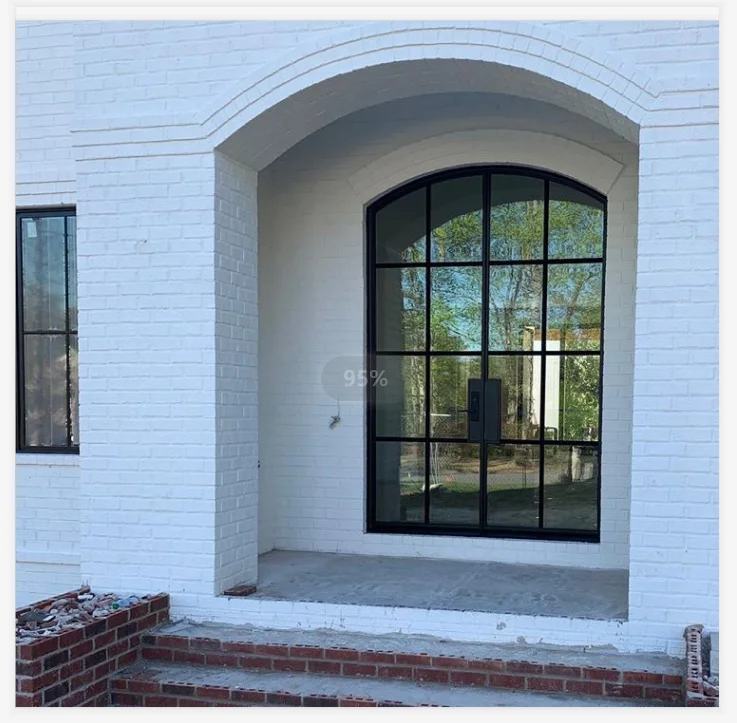European  modern design windows wrought iron-grill-simple metal customized window grills