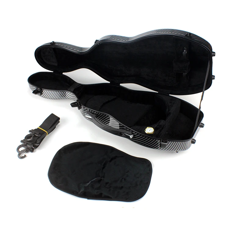 Factory Manufacture Various 4/4 Leather Handle Strong Straps Export 100% Hard Violin Case for Violin