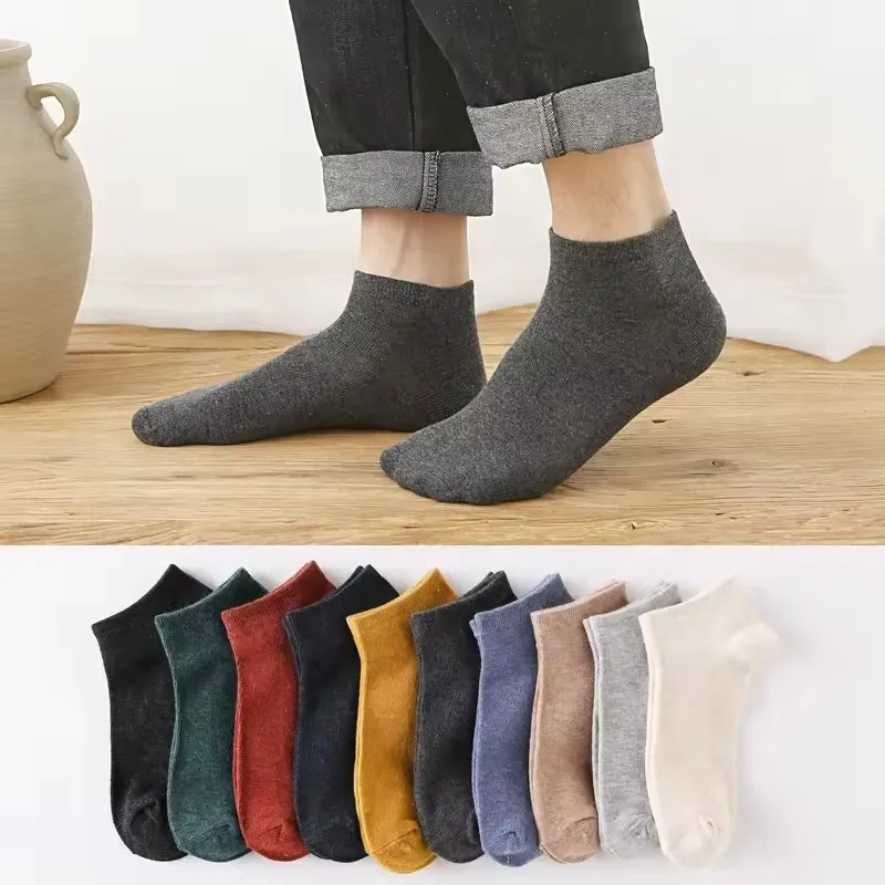Ins hot style China factory wholesale fashion men cotton ankle sport socks