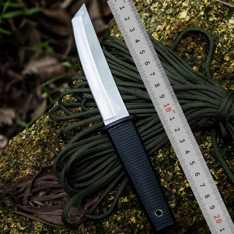 Лезвие из стали Cold D2, 17T, нож для выживания с фиксированным лезвием Kobun so, Охотничий Тактический нож для повседневного использования с ножнами, толщина 4 мм