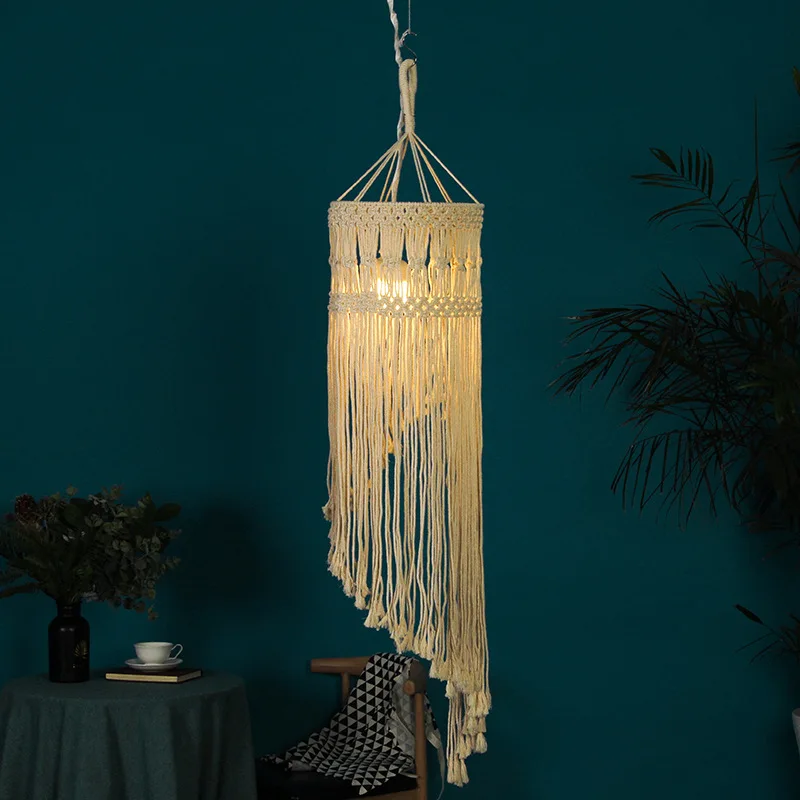 Хлопковая декоративная Длинная кисточка ручной работы в стиле бохо макраме Свадебный