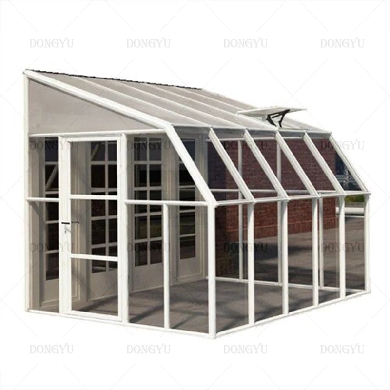 Australia standard prebuilt prefabricated retractable  green glass house sunroom for swimming pool