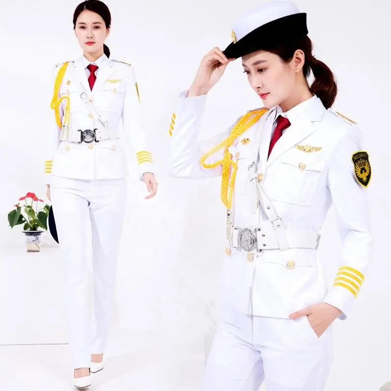 Female Airport Safety Work Clothing Security Guard Uniforms