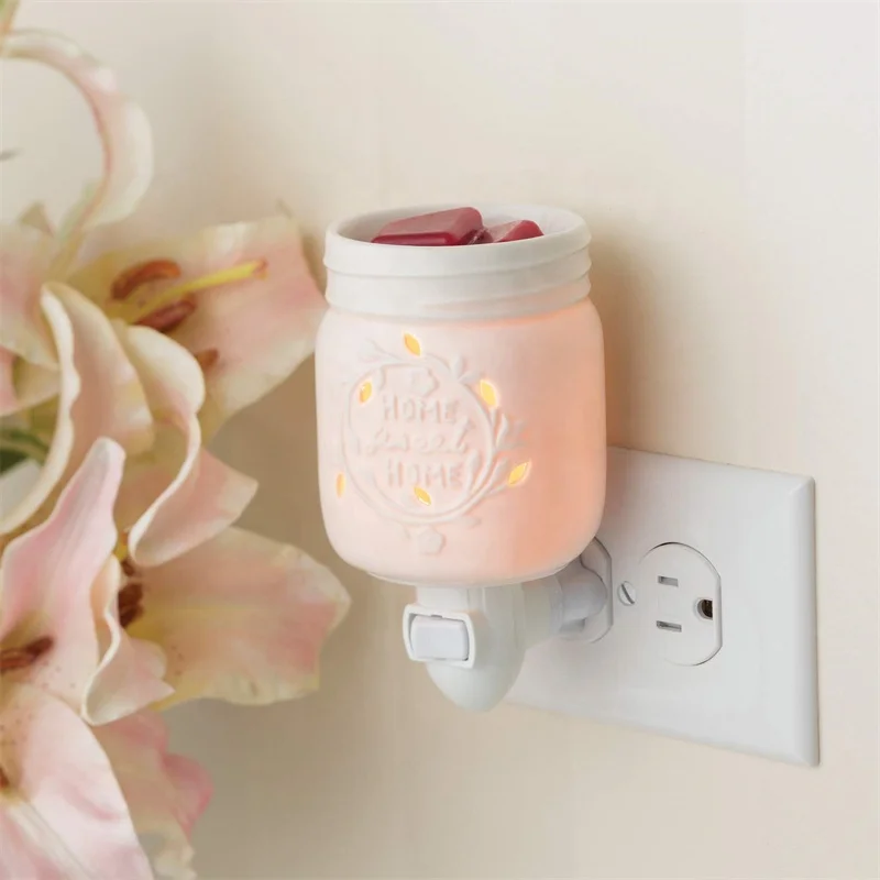 Pluggable Electric Candle Fragrance Warmer Ceramic Custom Wax Tart Warmer Electric Electric Wax Melter