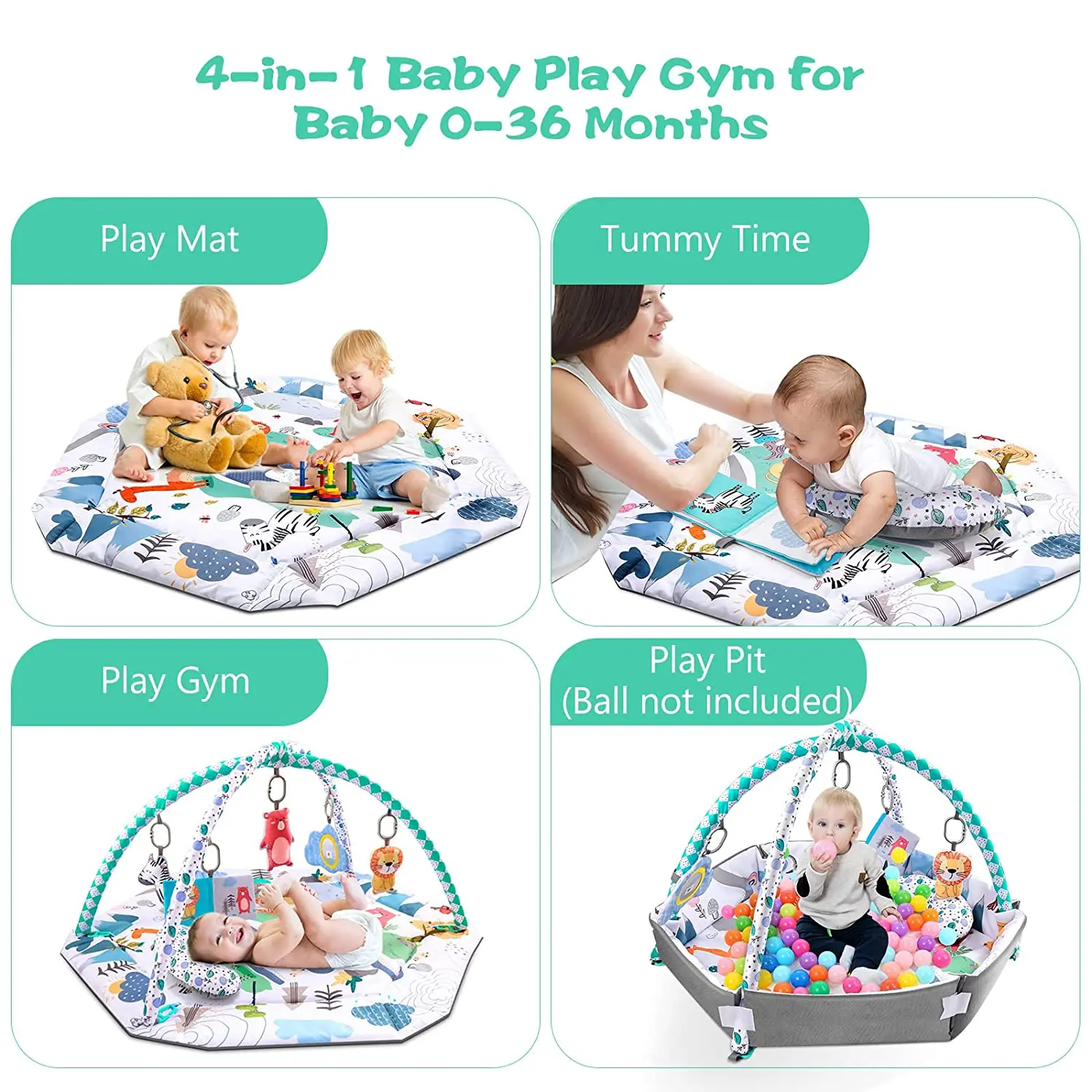 Kids Toys Hobbies Mat Animal Fitness Blanket Game Toys Bebe Activity Playmats Babi Mat Games Baby Play Gym