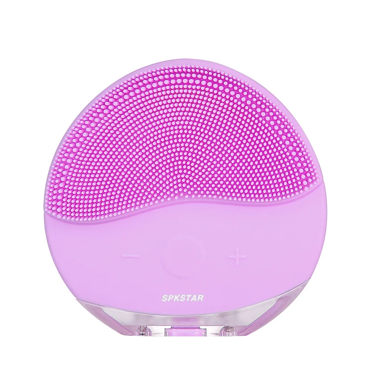 Водонепроницаемое вибрирующее очищающее средство для лица, силиконовая электрическая Беспроводная USB-Зарядка для мытья, Корейская ультразвуковая Очищающая щетка для ухода за кожей лица