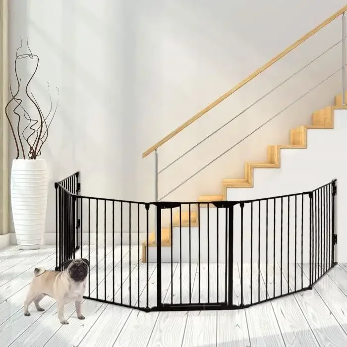 Factory Direct Sale Free 8-Panel Foldable Baby Safety Playpen Metal Dog Play Yard Fence Gate for Pet Playgrounds