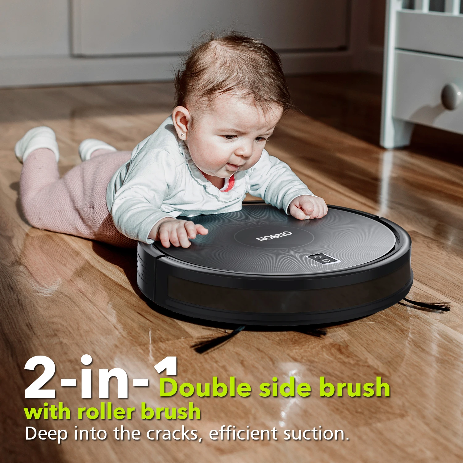 GOOVI D382 Pro 2200Pa Slim Design Robot Vacuums Carpets Boost Intellect Self-Charging Vacuum Cleaner