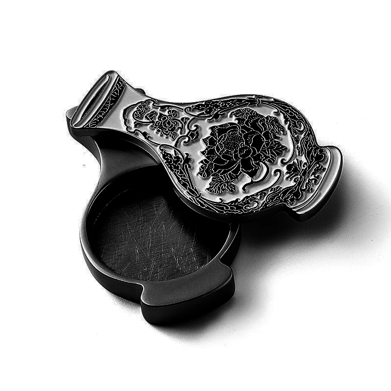 Magnetic Refillable Solid Perfume Container Tin Cases Container Cosmetics Metal Compact Case