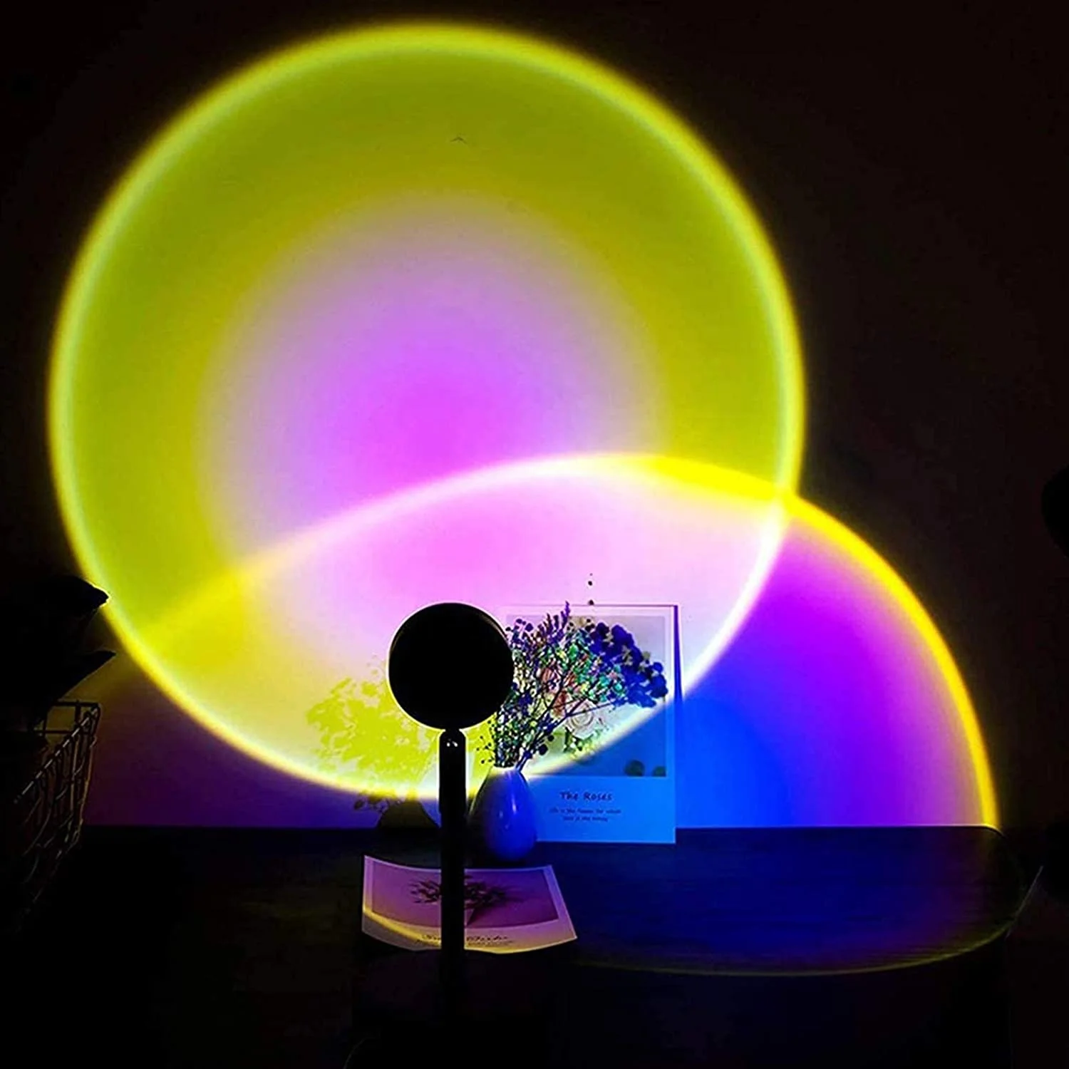 Background light Modern LED Floor Lamp Rainbow Sunset led Light