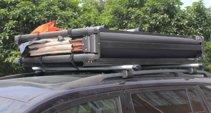  Лидер продаж Алюминиевая Складная ручная автомобильная палатка ENJOIN 4x4 на крыше с отверстиями для