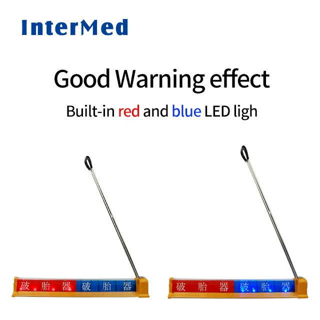 Portable Barricade  Road Safety Police Duty  Traffic Roadblock Spike Tire Puncture Roadblock