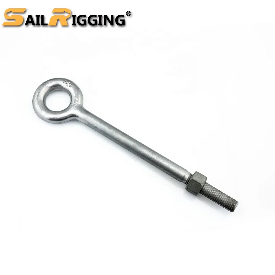 Machinery Us Shoulder Type G291 Forged Lifting Eye Bolts with Long Shank